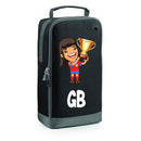 BG540 Personalised Girls Football Boot Bag Design 2 Black