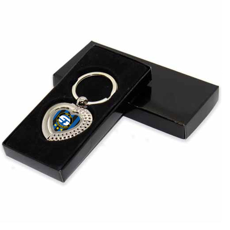 Darlington TSC Heart Keyring