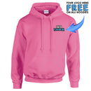 GD057 Guildan Workwear Printed Hoody - Personalised Work Hoodie