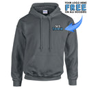 GD057 Guildan Workwear Printed Hoody - Personalised Work Hoodie