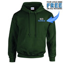GD057 Guildan Workwear Printed Hoody - Personalised Work Hoodie
