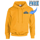 GD057 Guildan Workwear Printed Hoody - Personalised Work Hoodie