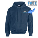 GD057 Guildan Workwear Printed Hoody - Personalised Work Hoodie