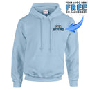 GD057 Guildan Workwear Printed Hoody - Personalised Work Hoodie
