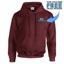 GD057 Guildan Workwear Printed Hoody - Personalised Work Hoodie