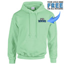 GD057 Guildan Workwear Printed Hoody - Personalised Work Hoodie