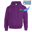 GD057 Guildan Workwear Printed Hoody - Personalised Work Hoodie