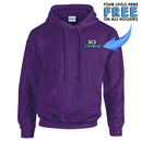 GD057 Guildan Workwear Printed Hoody - Personalised Work Hoodie
