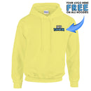 GD057 Guildan Workwear Printed Hoody - Personalised Work Hoodie