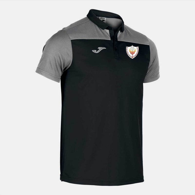 Amotherby & Swinton FC Hobby Polo Black+Grey Adults