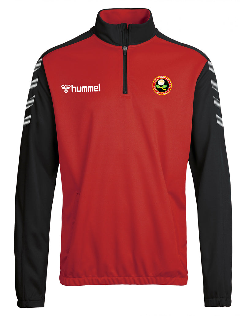 Collingham Junior FC ELITE HALF ZIP SWEATER Red - Junior