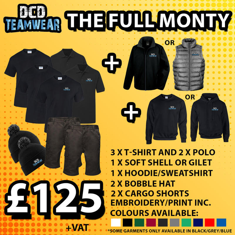 The Full Monty DCD Teamwear Workwear Bundle