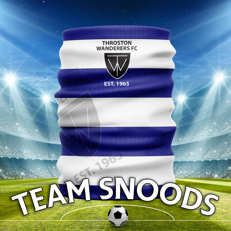 Throston Wanderers Team Club Snood - Blue White Snood