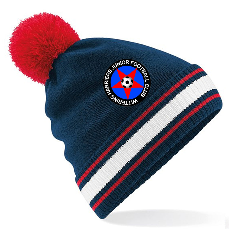 Wittering Harriers BC472 Striped Bobble Hat