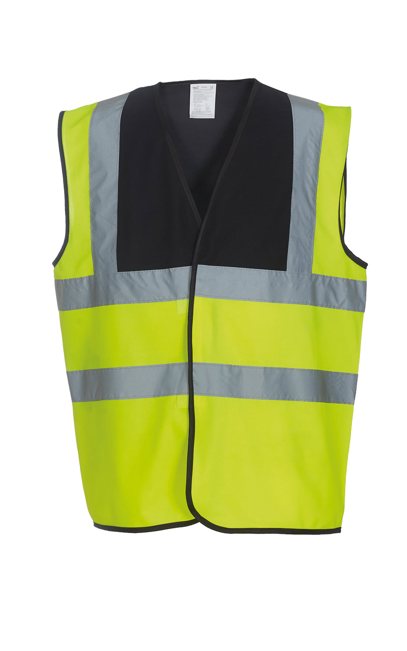 Hi-vis 2-band-and-braces waistcoat (HVW100) - Your Custom Logo