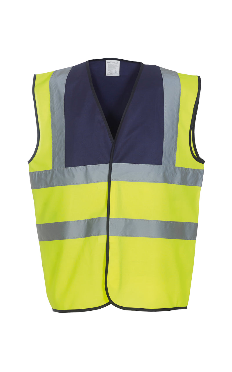 Hi-vis 2-band-and-braces waistcoat (HVW100) - Your Custom Logo