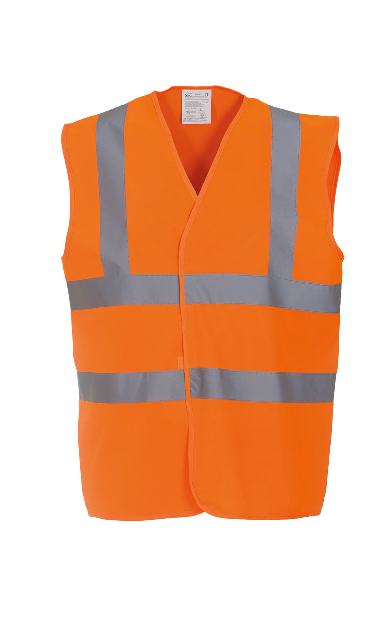 Hi-vis 2-band-and-braces waistcoat (HVW100) - Your Custom Logo