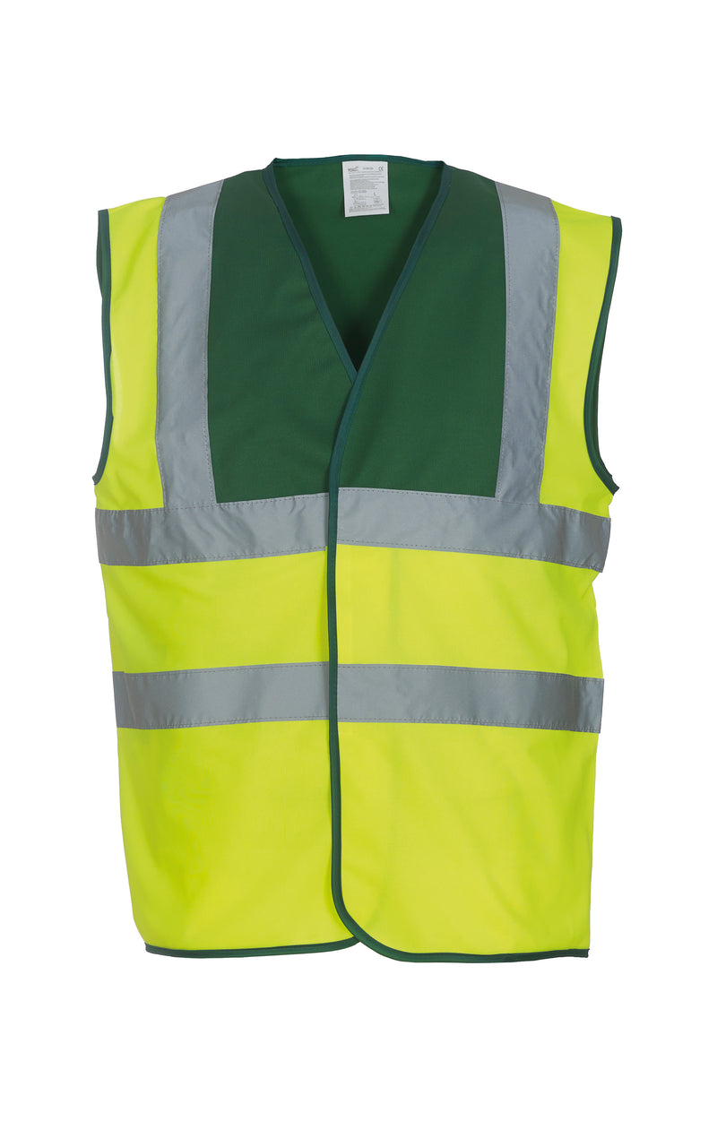 Hi-vis 2-band-and-braces waistcoat (HVW100) - Your Custom Logo