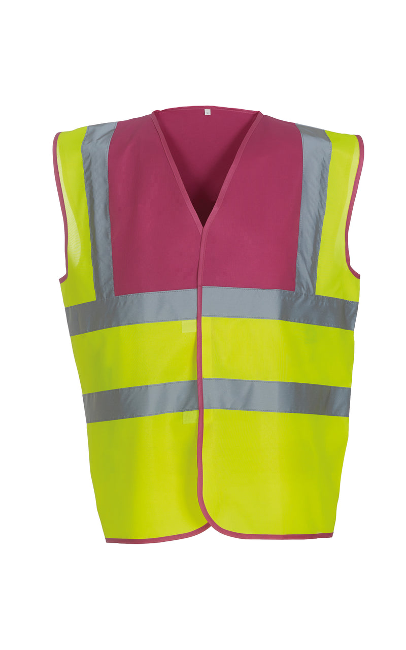 Hi-vis 2-band-and-braces waistcoat (HVW100) - Your Custom Logo