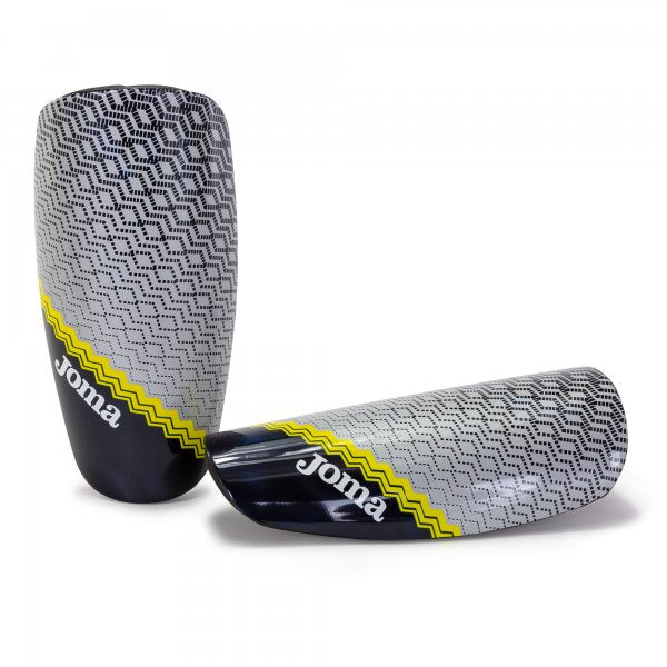 J-Pro Shin Guards Fluor Yellow-Dark Navy