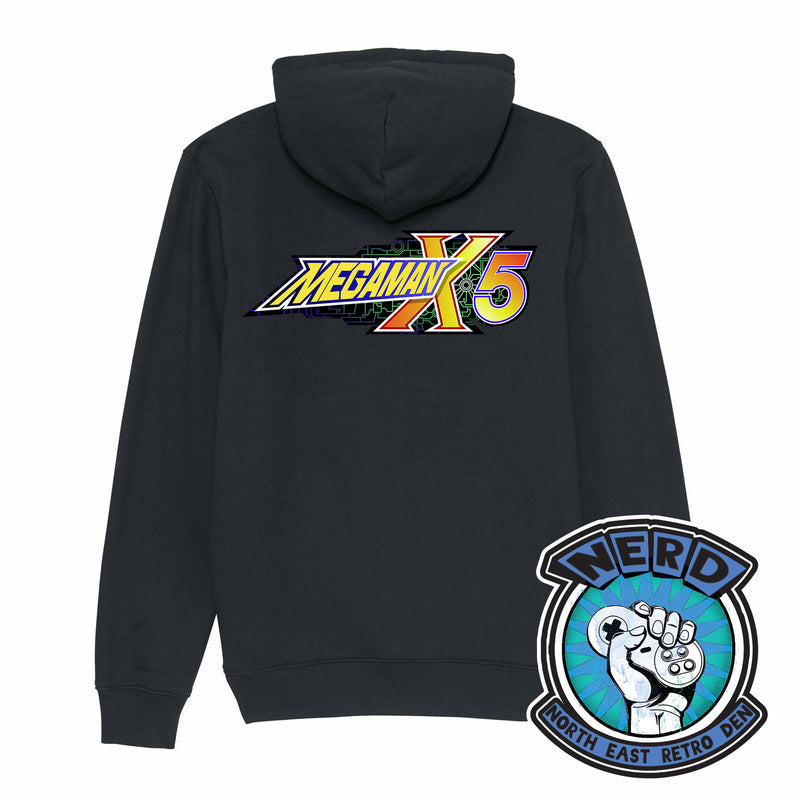 Official NERD Mega Man 5 Black Hoody