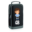 BG540 Personalised Boys Football Boot Bag Design 2 Black