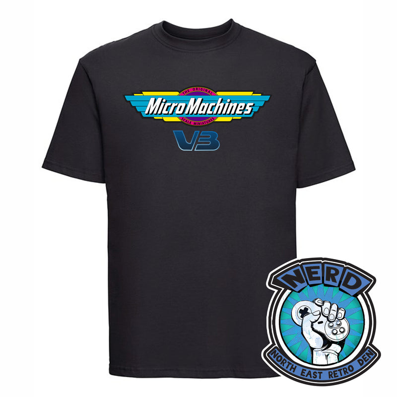 Official NERD Micro Machines Black Tee