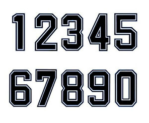 1 x Printed Number on Reverse